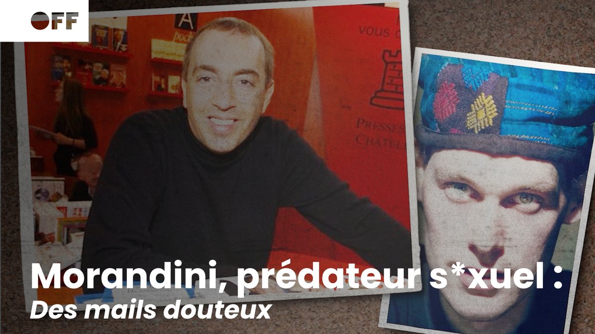 📩 "Bonjour, je crois que j’ai trouvé le garçon qu’il vous faut. Il a 16 ans (...) et n'a pas d’expérience s*xuel." (sic) Par mail, Morandini proposait des profils de mineurs à ses victimes 🎬 «S€X CONNECTION : de l'empire TF1 au système Canal+» ➡️