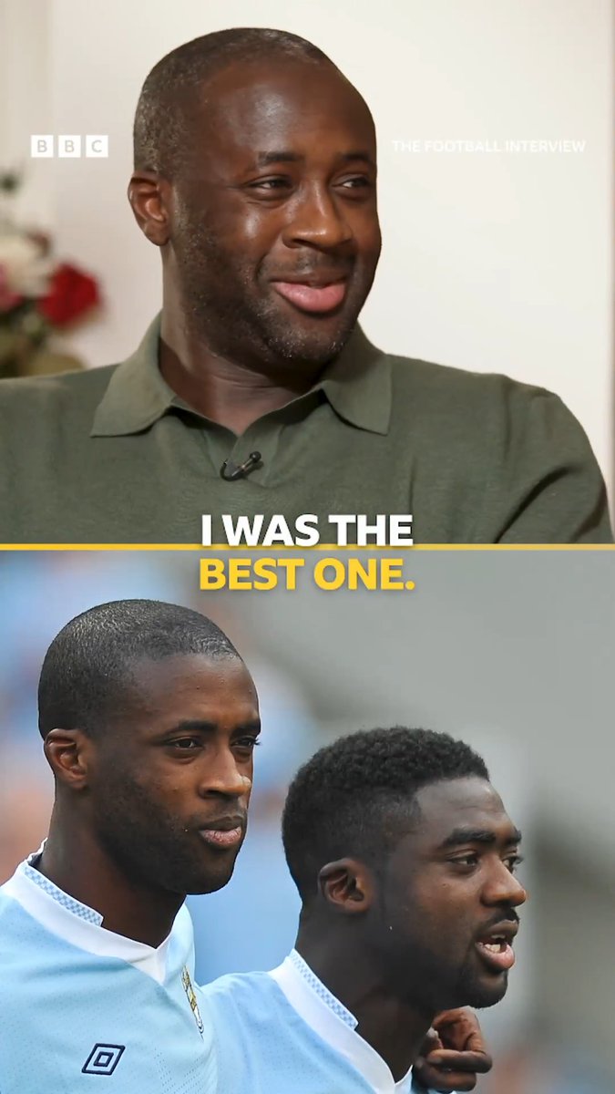 Yaya vs Kolo 😅 Yaya Toure has his say on who is better at football ⚽️