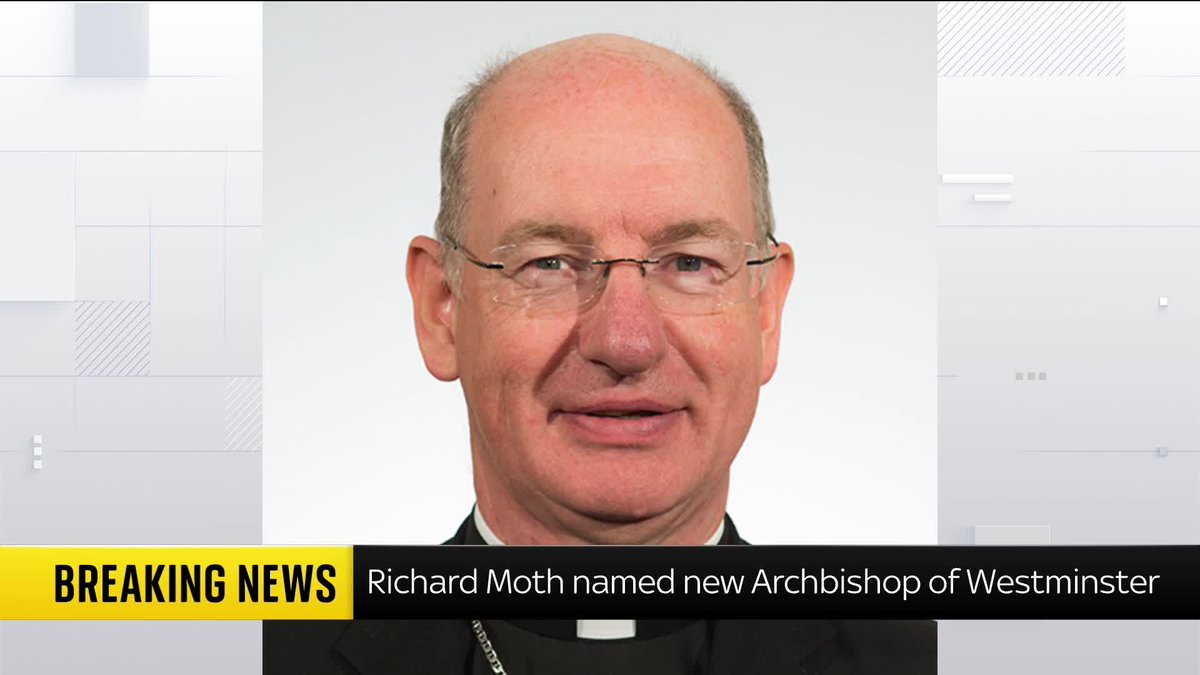 BREAKING: Bishop Richard Moth named as new Archbishop of Westminster 📺 Sky 501, Virgin 602, Freeview 233 and YouTube