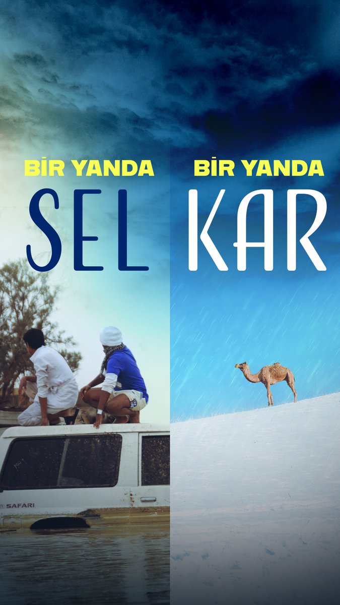 💧❄️Önce sel, sonra kar… 🐪Suudi Arabistan’da arka arkaya sıra dışı hava olayları meydana geldi. Ani değişen iklimden en çok etkilenen ise develer oldu.