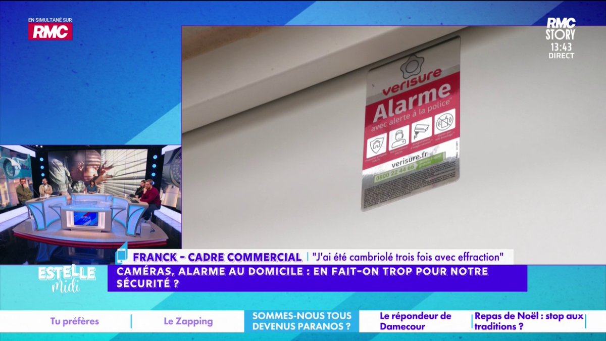🏠 Caméras, alarme : en fait-on trop avec notre sécurité 📞 Franck : "J'ai été cambriolé 3 fois, Ce que m'ont dit les serruriers ou la police c'est qu'un système de protection, c'est bien mais un cambriolage, c'est 5mn ! La meilleure solution, ce sont les chiens !" #EstelleMidi