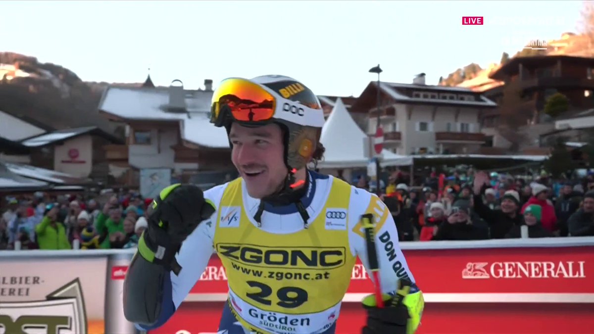 Obrovským překvapením skončil dnešní závod Super-G ve Val Gardeně, který senzačně ovládl Jan Zabystřan a stal se tak historicky prvním českým vítězem závodu SP v alpském lyžování. 👏