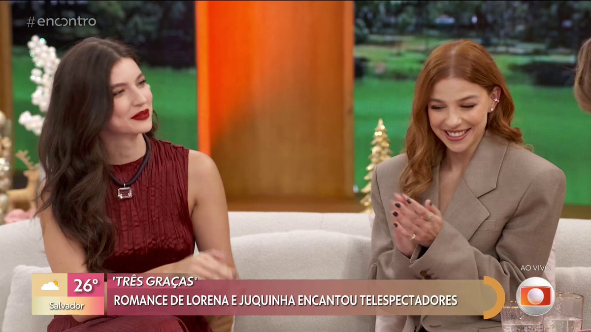 Alanis e Gabi NÃO SABIAM que virariam um casal em #TrêsGraças, genteee 🥹 #Encontro LOQUINHA NO ENCONTRO