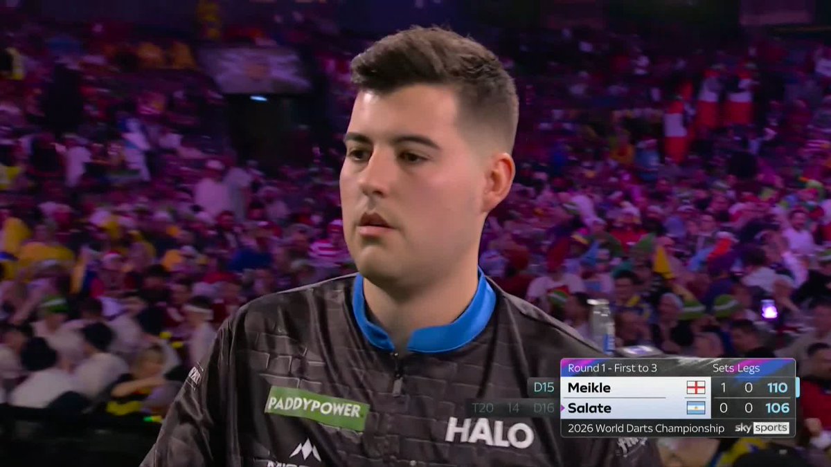 MEIKLE ON THE CHARGE! 'The Barber' is a cut above right now! Meikle converts a clinical 110 kill to make the perfect start to set two! 📺 #WCDarts | R1