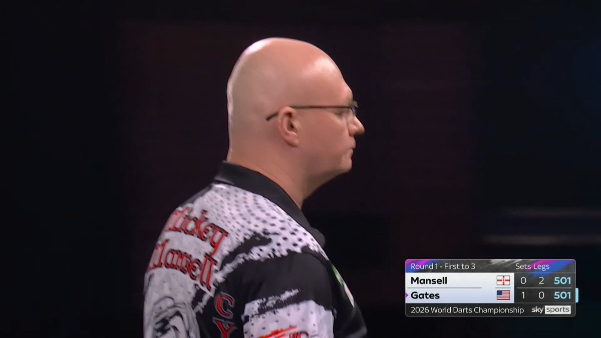 MANSELL ON THE COMEBACK TRAIL! Delightful darts from Mickey Mansell! The Northern Irishman produces a clinical 120 combination to take control of the second set! 📺 #WCDarts | R1