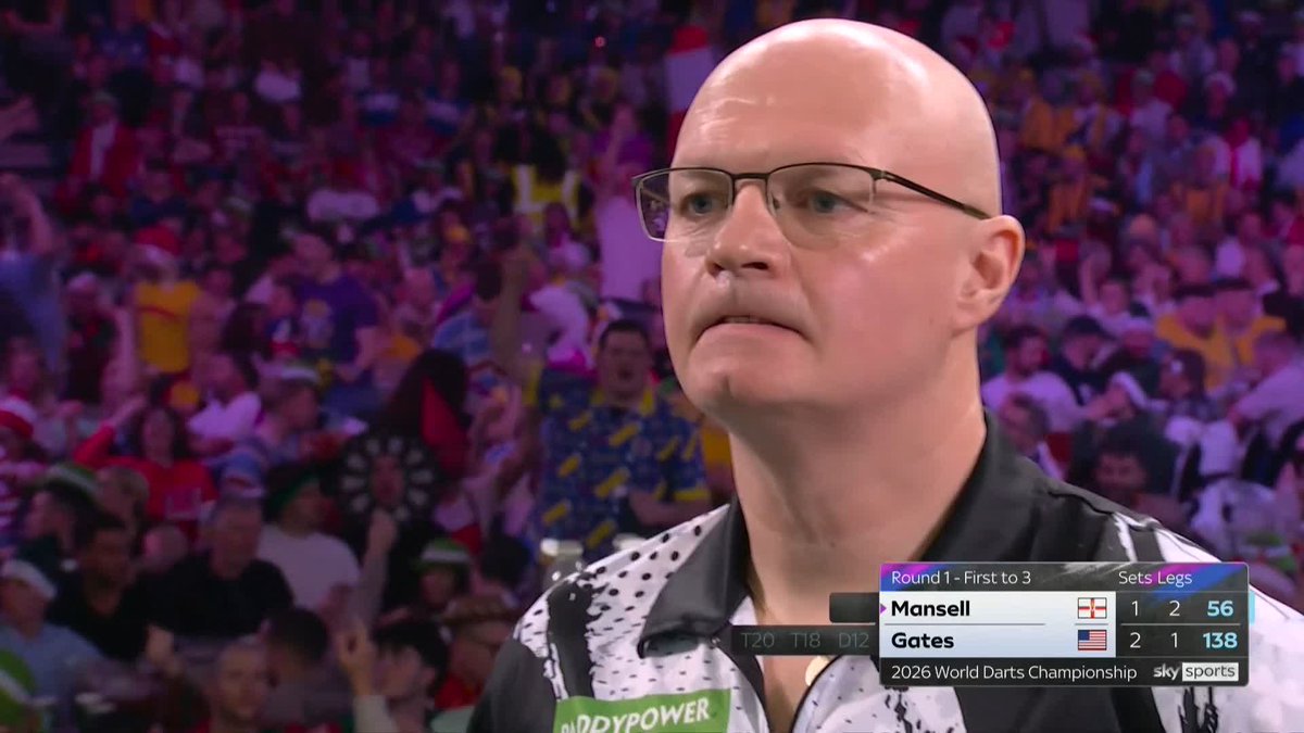 MANSELL SENDS US ALL THE WAY! Mickey Mansell is battling valiantly here! The Northern Irishman wraps up set four to send this match into a fifth and final set! 📺 #WCDarts | R1