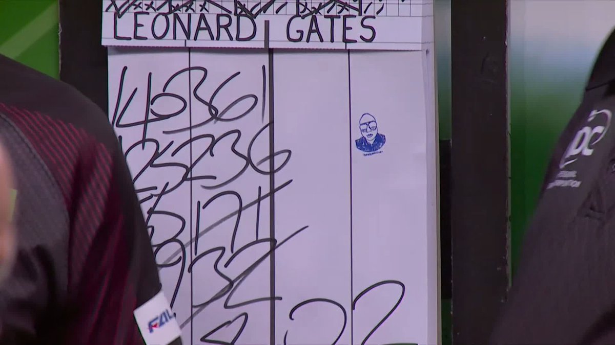 Leonard Gates has made his mark at Ally Pally! 😂 Absolute cinema! 😍