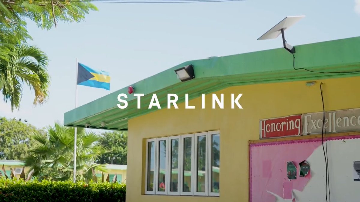 Starlink will connect students in The Bahamas to reliable high-speed internet, empowering online learning and unlocking a universe of potential 🛰️❤️ →