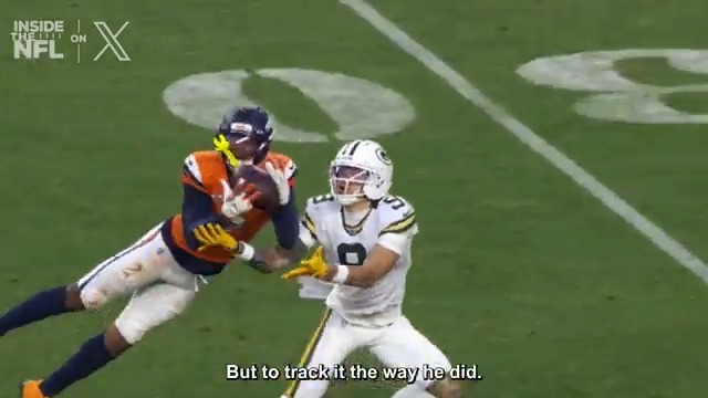 Did Patrick Surtain just have the best INT of the year? 🤔 @RealRClark25 gives flowers to the Denver Broncos defense and their lights out play this year