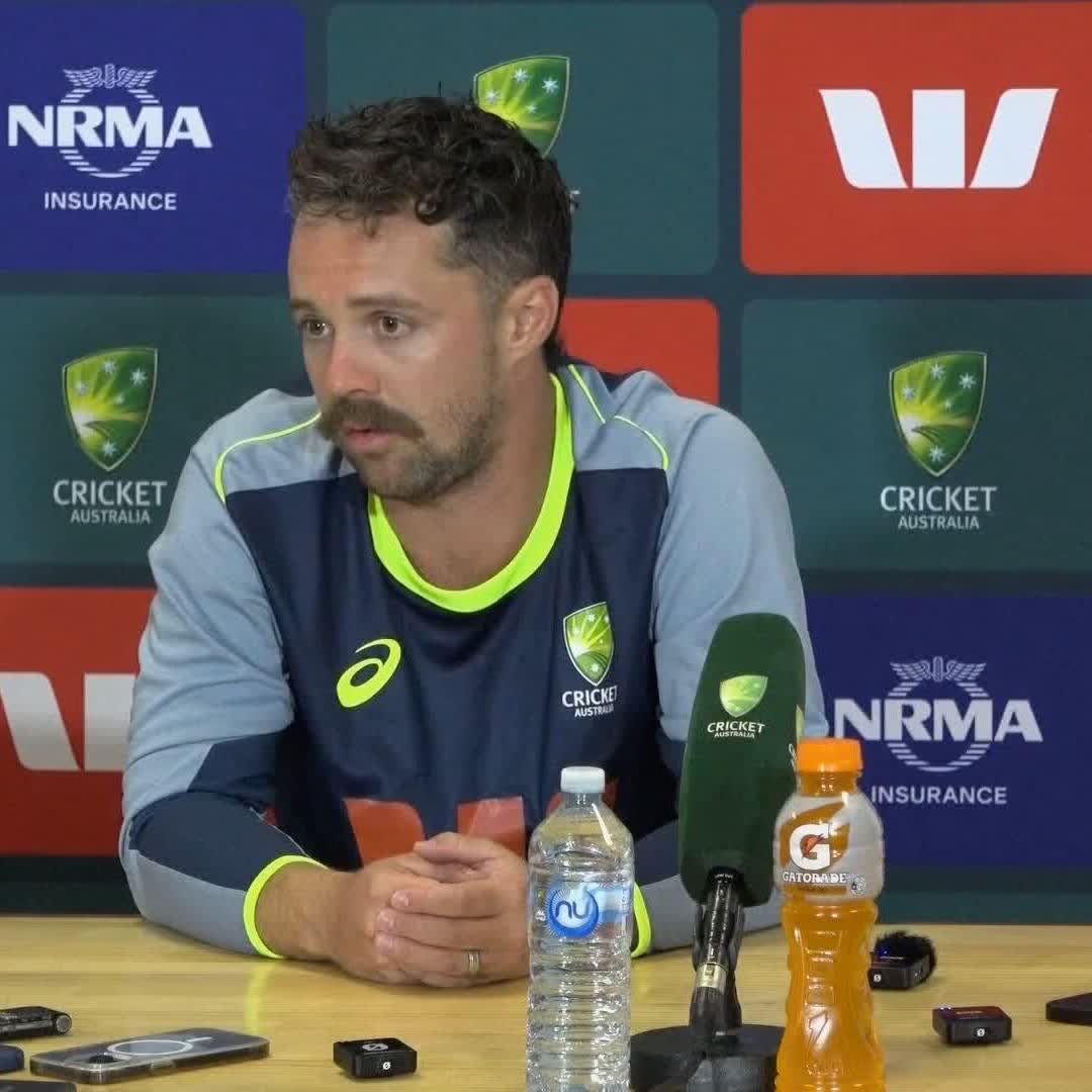"The wicket is deteriorating, but it's a more batting friendly wicket than we've seen in the past" Australia's Travis Head on the challenge of bowling England out in the fourth innings 🇦🇺
