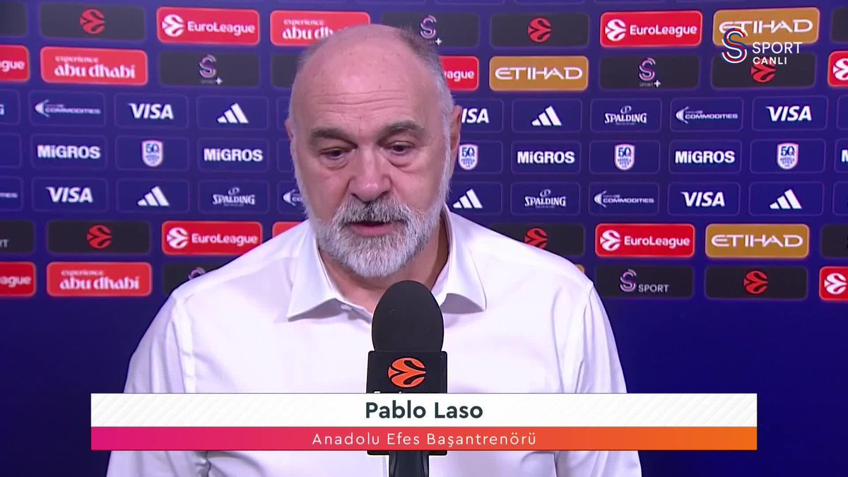 Anadolu Efes Başantrenörü Pablo Laso'nun maç öncesi görüşleri 🎙️