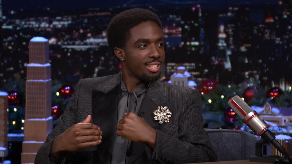 .Caleb McLaughlin went from looking up to Stephen Curry to working with him on GOAT Movie! #FallonTonight #StrangerThingsOnFallon