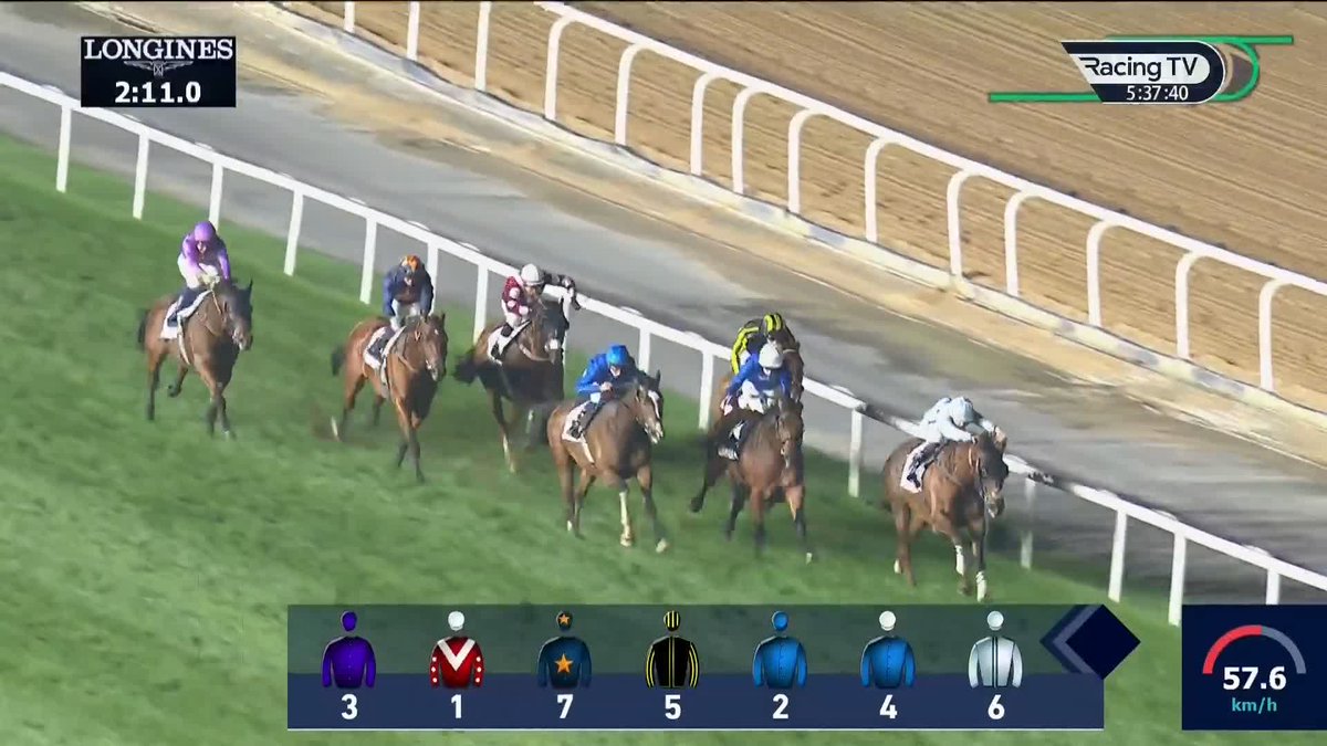 Comfortable 👊 BY THE BOOK lands the Dubai Racing Club Classic sponsored by Emaar Dubai Racing Club in good fashion 📖 Another winner for Charlie Appleby, William Buick and Godolphin 🔵
