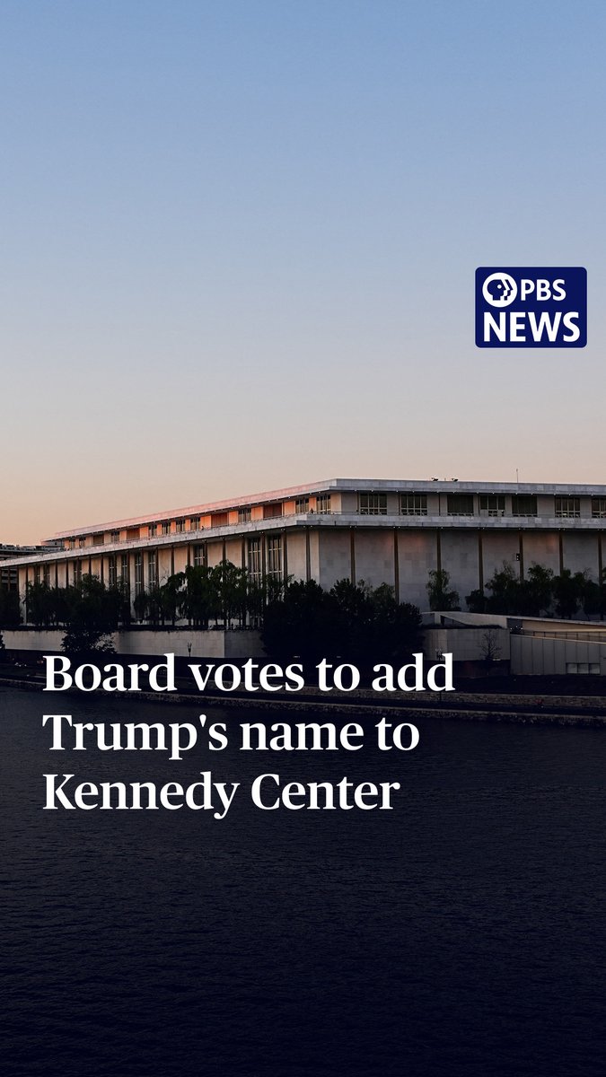 The White House on Thursday announced that Washington, D.C.'s leading performing arts center will bear the president's name and be known as the Trump-Kennedy Center. Trump handpicked the board of the center and is himself chairman. After the announcement, members of the Kennedy family fired back. Maria Shriver, who's the niece of John F. Kennedy, wrote, "It's beyond wild that he would think adding his name in front of President Kennedy's name is acceptable. It is not." House Minority Leader Hakeem Jeffries said the board has no authority to rename the center without legislative action.