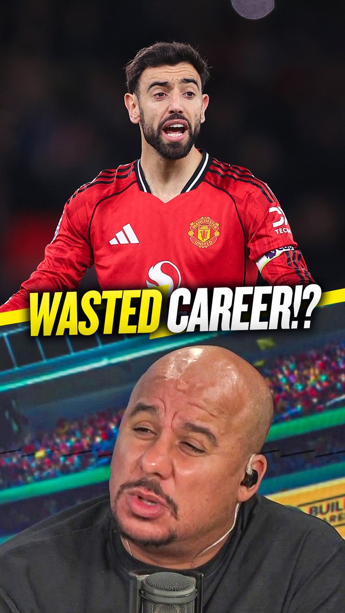 😬 "Bruno will look back and say 'Did I waste my prime years?'" ⛔️ "Could be one of the best Premier League players that hasn't won the title!" Gabby Agbonlahor believes Bruno Fernandes will regret being so loyal to #MUFC when his career ends! 😫