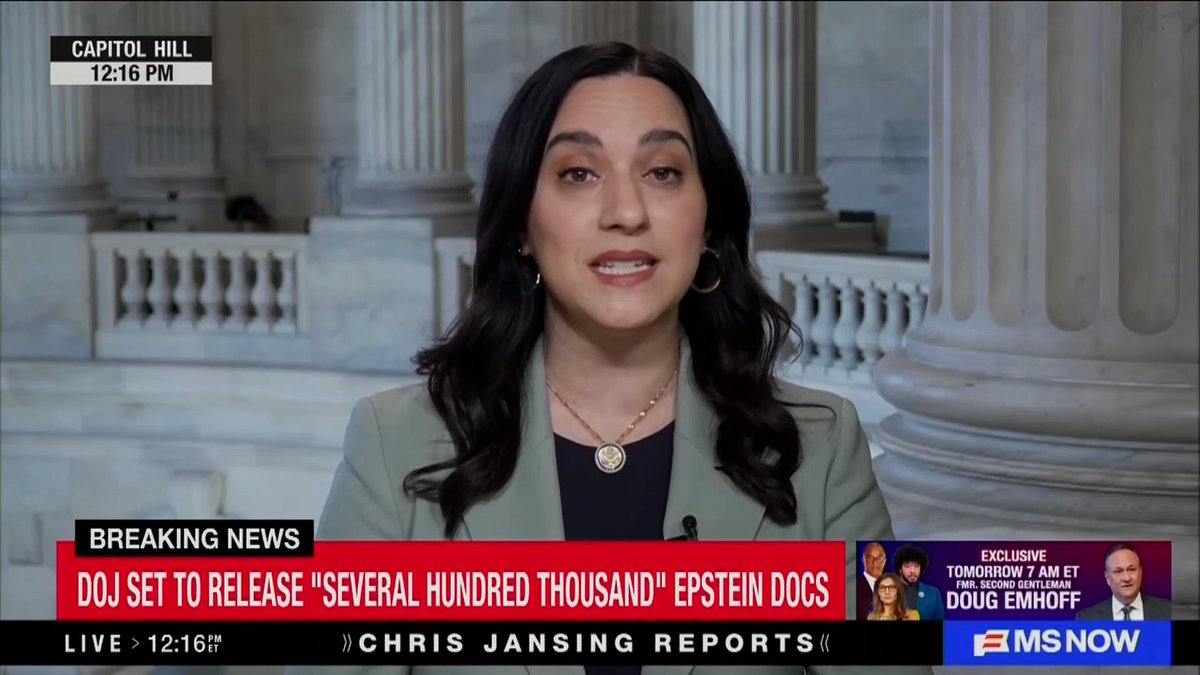 Rep. Ansari: I don't trust this White House because they have not proven to be trustworthy all year. They have been covering up the truth. Donald Trump himself has blatantly lied about his relationship with Jeffrey Epstein. Anyone who was involved in either perpetrating abuse or rape of girls and women or enabling the cover up should be held accountable.