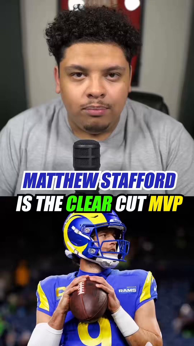 Matthew Stafford is the clear cut MVP