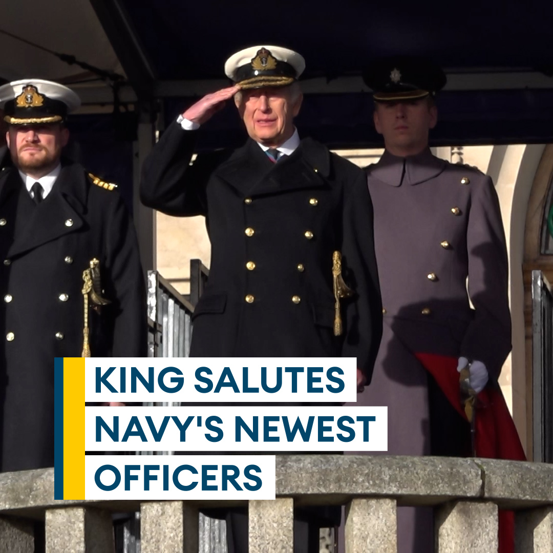 A special moment for the Royal Navy as The King returns to Britannia Royal Naval College⚓️ 55 years after his own passing out, His Majesty saluted new junior naval officers at the Lord High Admiral’s Divisions 🇬🇧 Read more ➡️