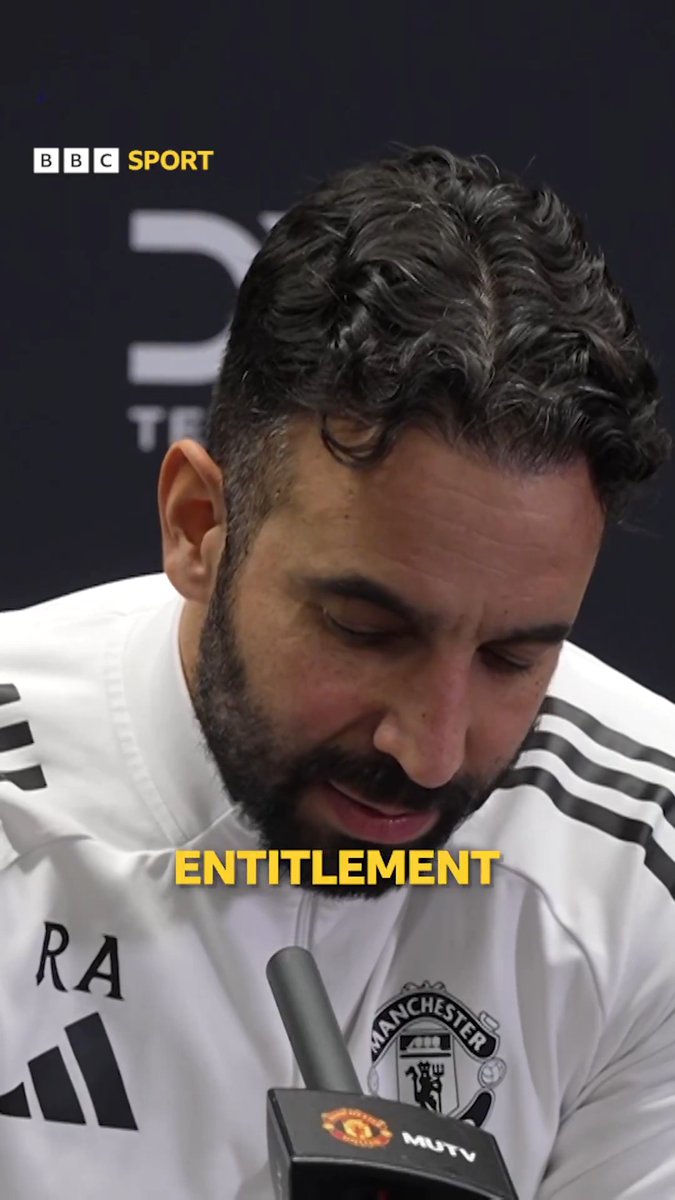 Ruben Amorim says there is a "feeling of entitlement" at Manchester United 🔴🗣