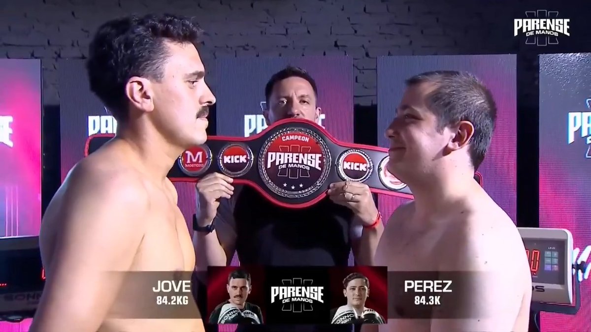 "Jove": Por comentarios sobre el pesaje de Manu Jove y Mariano Pérez para su pelea en #ParenseDeManosIII