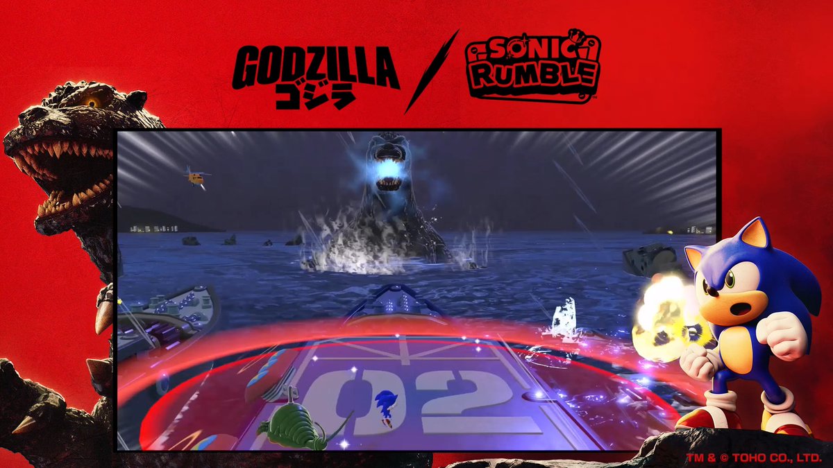 The colossal crossover event stage has emerged! – limited time only! 💥 Survive Godzilla’s rampage in the middle of the ocean! Avoid Godzilla’s devastating Heat Ray and dodge the lurking Shockirus 🚢 No time for easy cruising.