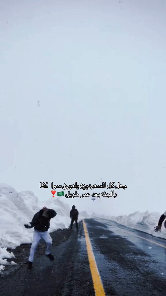 ترند " مقطع متداول " متداول: جعل كل السعوديين يلعبون سوا كذا بالجنة بعد عمر طويل 🇸🇦❤️