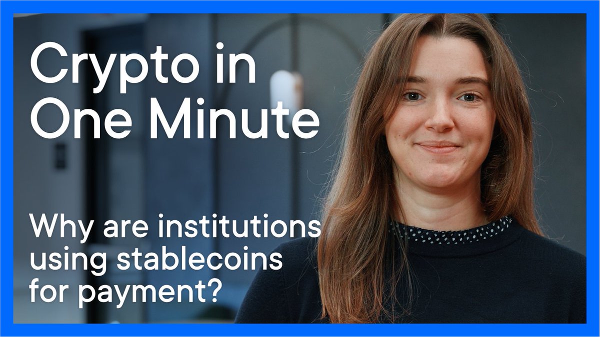 Why are institutions moving to stablecoins? It comes down to three things: speed, reach, and flexibility. Lauren Berta, Stablecoin Product Lead at Ripple, breaks down the shift in Crypto in One Minute. ⏱️ From real-time settlement to putting programmability in the hands of treasurers, see how stablecoins like RLUSD are evolving the way money moves.