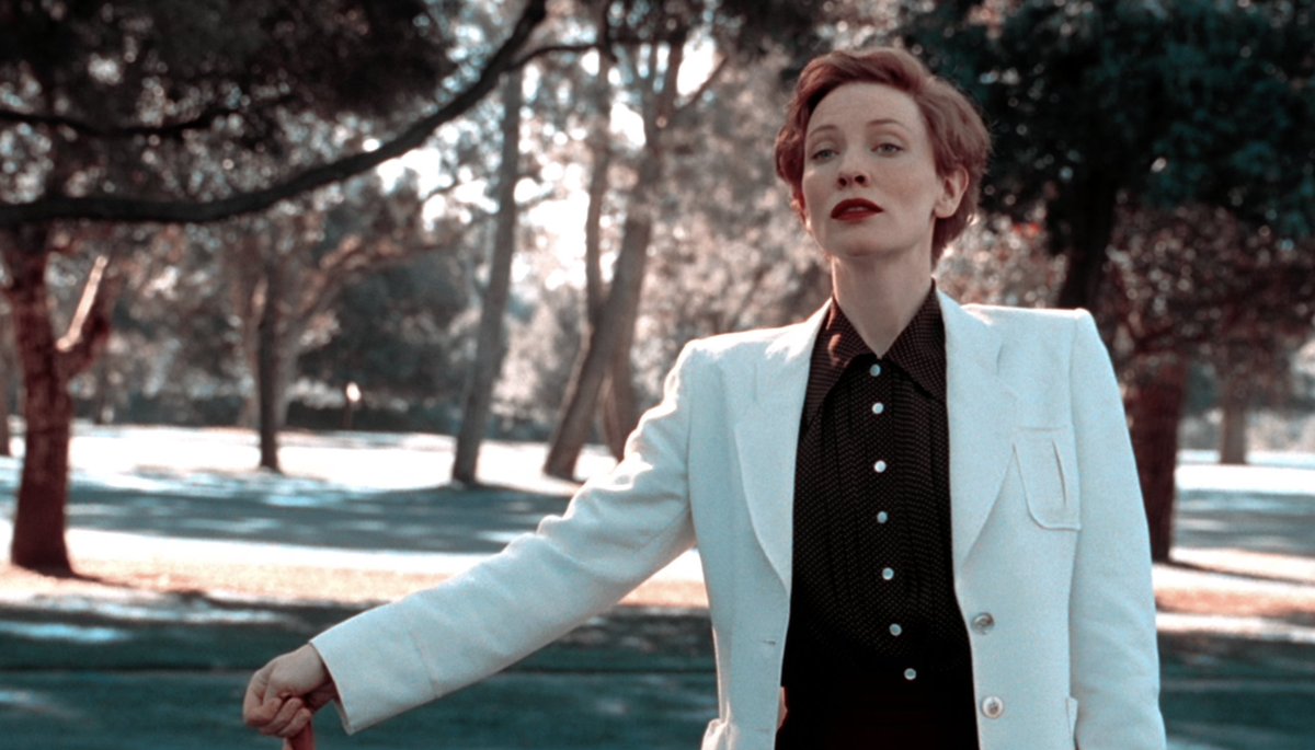 Cate Blanchett as Katharine Hepburn in The Aviator.