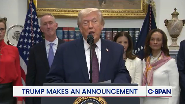 President Trump "The only reason our unemployment tucked up and went up to 4.5%...is because we are reducing the government workforce by numbers that have never been seen before."