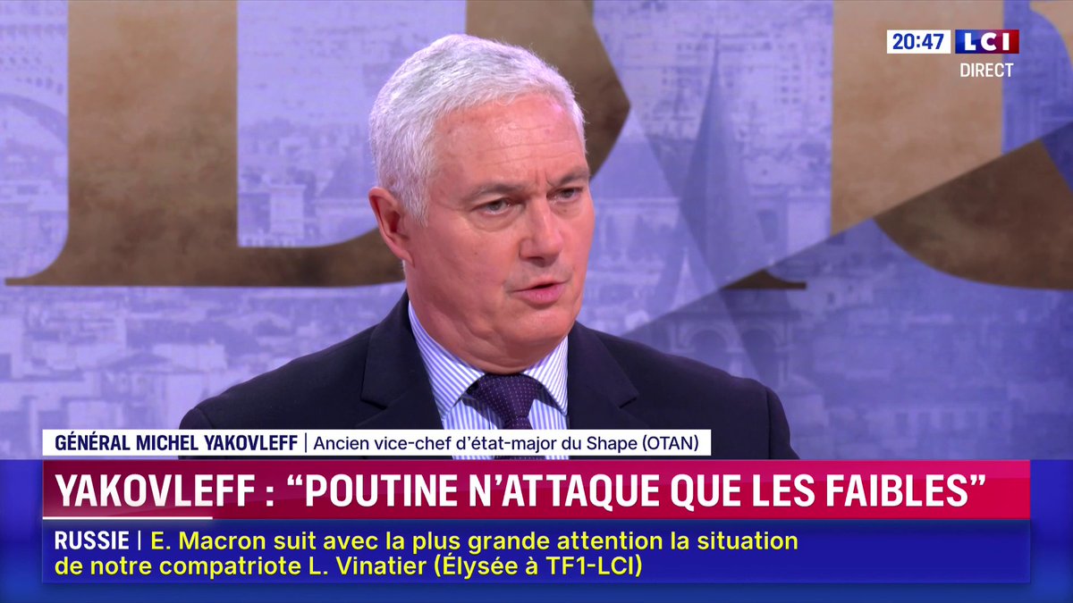 « Porcelets » : Poutine tacle les Européens 🗣️ "Poutine est une hyène, c’est un animal qui attaque les faibles", réagit le général Michel Yakovleff.