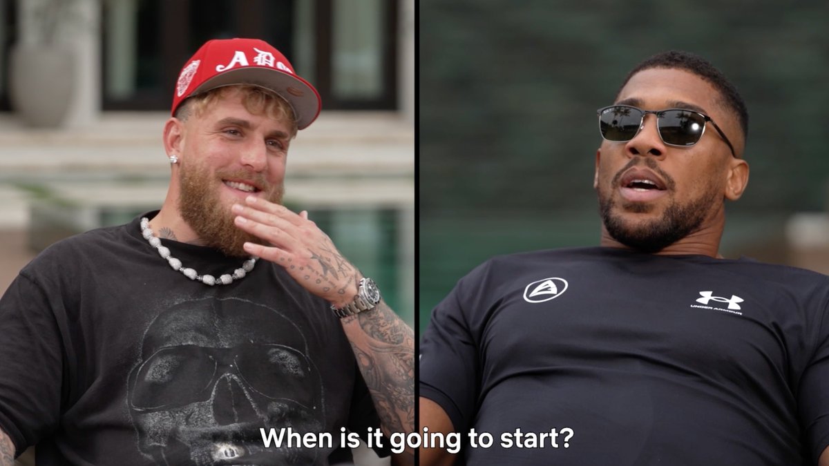 “If I can break his soul, and I can break his mentality, then I’ve broken Jake [Paul].” Anthony Joshua breaking down how he’s gonna defeat Jake Paul is terrifying 😨 JAKE PAUL vs. ANTHONY JOSHUA LIVE only on Netflix TONIGHT, December 19 8 PM ET | 5 PM PT #JakeJoshua