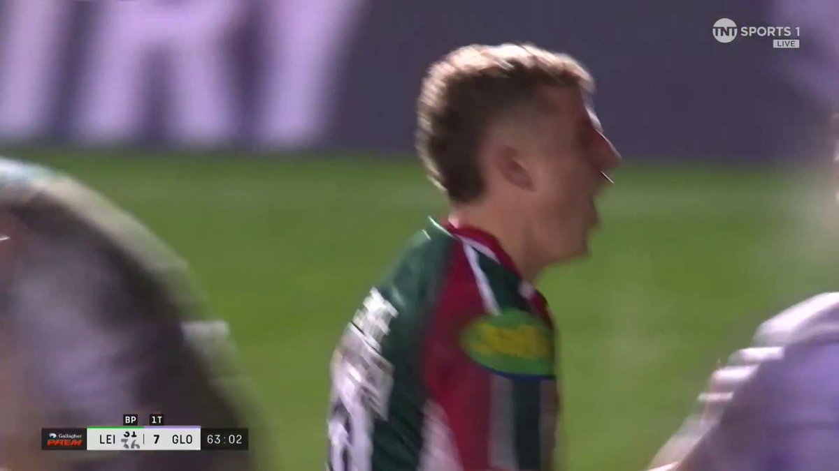 Leicester keep bashing down the door 🚪 Billy Searle is the latest Tiger to dot down 😮‍💨 📺 TNT Sports &amp; discovery+ UK