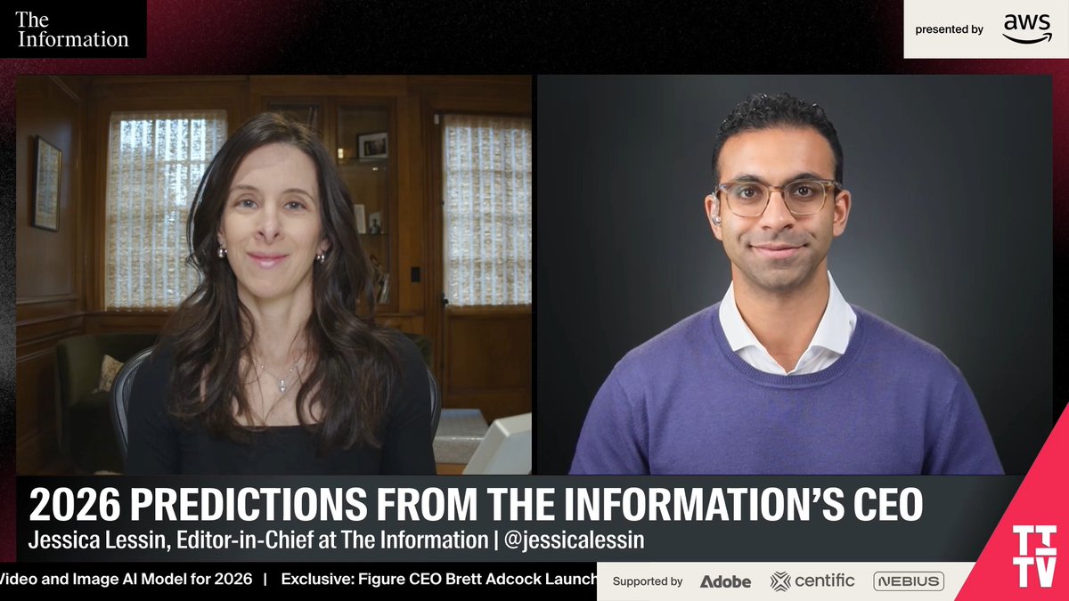 Gemini’s momentum will continue in 2026, according to Jessica Lessin, The Information’s CEO. "I think Gemini's momentum is going to continue, and I think we're going to see another major tech player, maybe on the enterprise side... really adopt Gemini and maybe sort of throw in the towel on some of their own custom model development." “I think Google, with all its relationships, is really poised to make a move here.” Full episode: