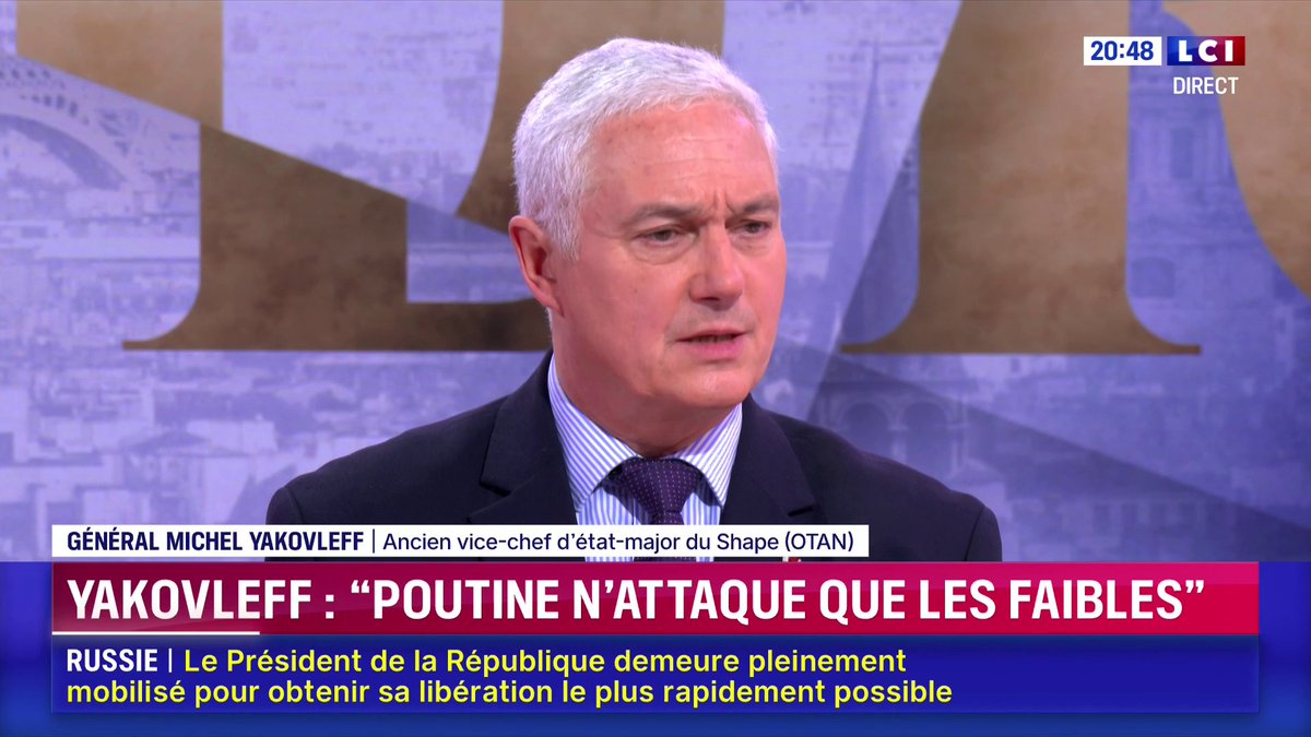 Prêt de 90 milliards d’euros pour l’Ukraine 🗣️ « Ce n’est pas un coût, c’est un investissement : nous investissons, à travers l’Ukraine, dans notre propre sécurité », estime le général Michel Yakovleff.