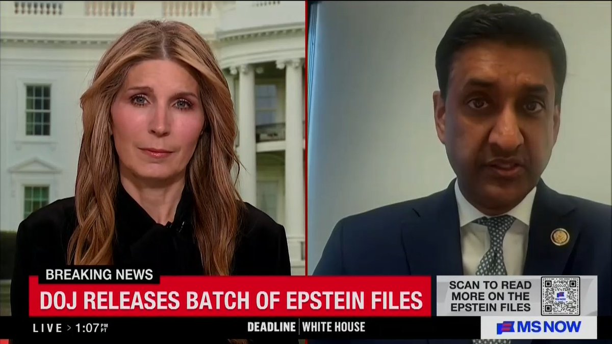 Rep. Khanna: The law clearly required all unclassified information being released today. They obviously have not complied with that law. They have known about this for months, they should have been preparing that. At the very least, what we need is for the Attorney General to have a press conference and say, 'here is the timeline of what we're going to release to be in full compliance of the law.'