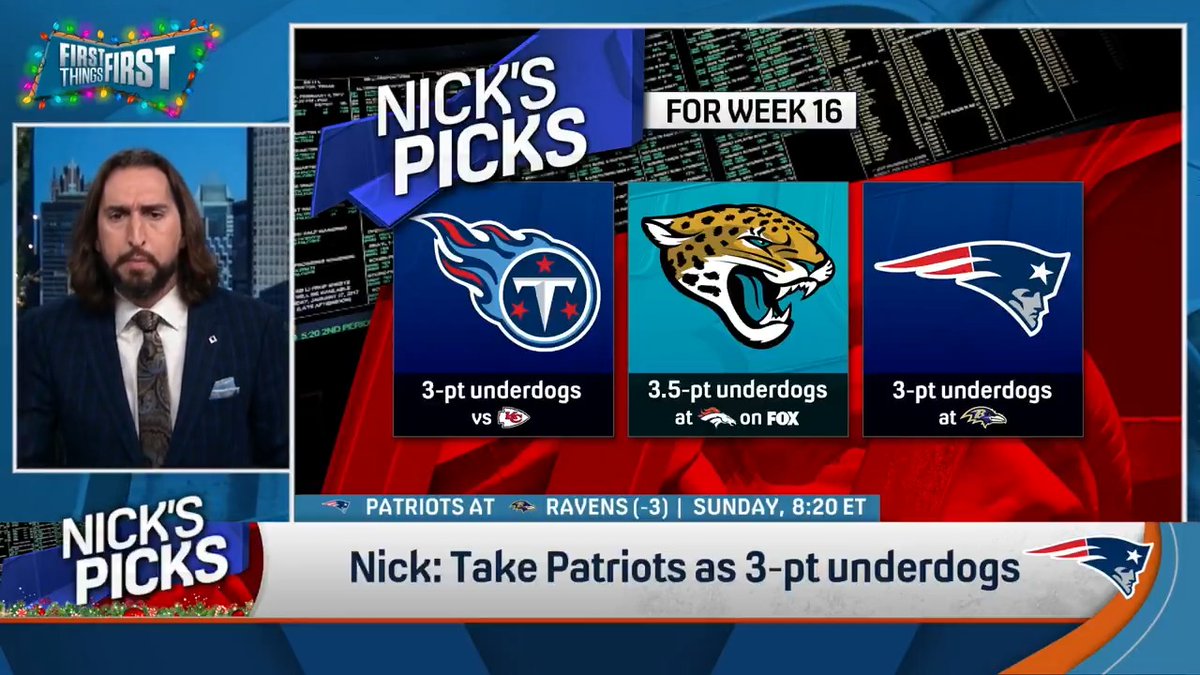 🚨 Jacksonville Jaguars fans 🚨 nick wright has been repping #DUUUVAL and The Prince for years 🤴 He proves it in this week’s #NicksPicks: Titans +3 Jaguars +3 Patriots +3