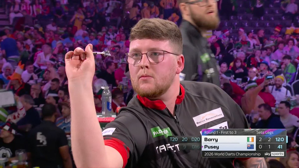 BARRY WHITEWASHES PUSEY! Keane Barry reaches the second round for the third consecutive year, taking out Tim Pusey in straight-sets to set up a clash with Martin Schindler! 📺 #WCDarts | R1