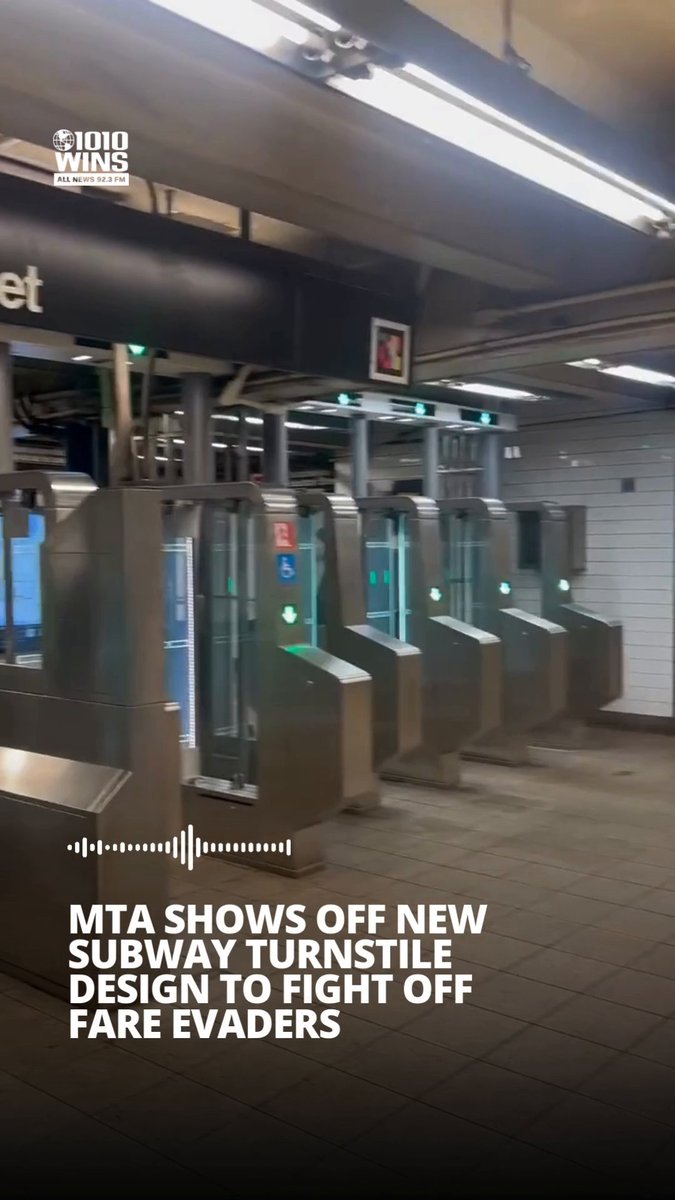 🚆 MTA shows off new subway turnstile design to fight off fare evaders 🎤 Marla Diamond reports: