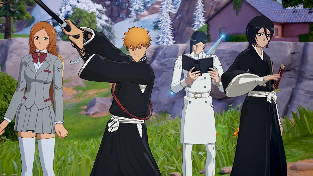 Bleach comes to Fortnite! Play as Ichigo, Rukia, Orihime and Uryu in this latest collaboration!