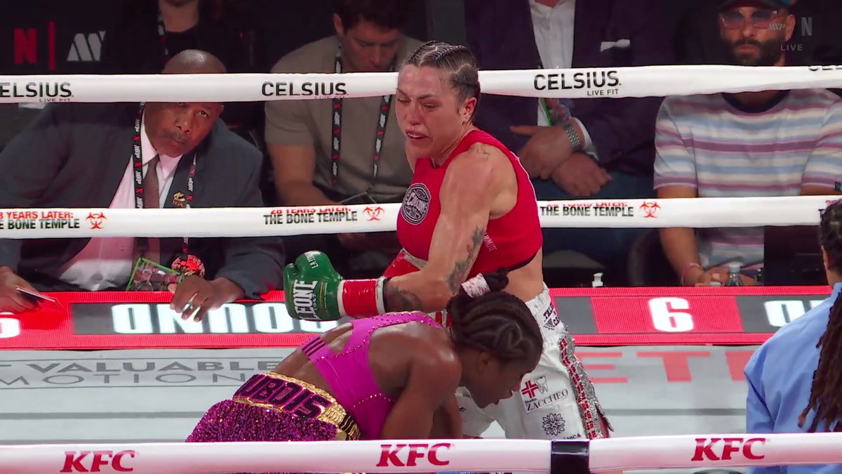 THIS SHOT FROM CAROLINE DUBOIS!!! 😨🔥 What a performance against Camilla Panatta. JAKE PAUL vs. ANTHONY JOSHUA LIVE only on Netflix TONIGHT, December 19 8 PM ET | 5 PM PT #JakeJoshua
