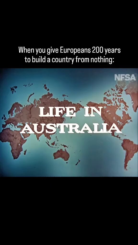 In reality, Australia was built from scratch in just 70 years. From 1831 (population 40 000) to 1901, a new country was formed. It took endless ingenuity and two generations of hard work to create one of the richest and best countries in the world. 🇦🇺