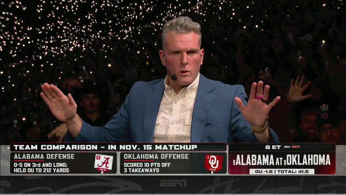 .Pat McAfee was shook when the lights went out ๐