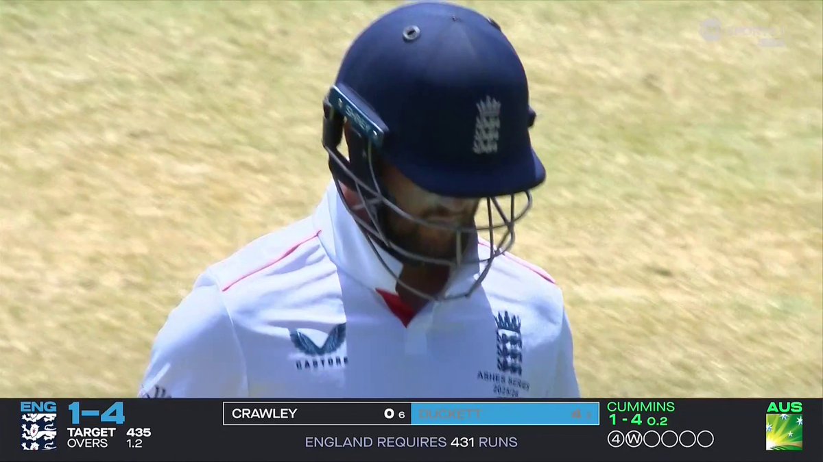 BEN DUCKETT IS OUT SECOND BALL 😳 📺 Watch #TheAshes LIVE on TNT Sports and discovery+