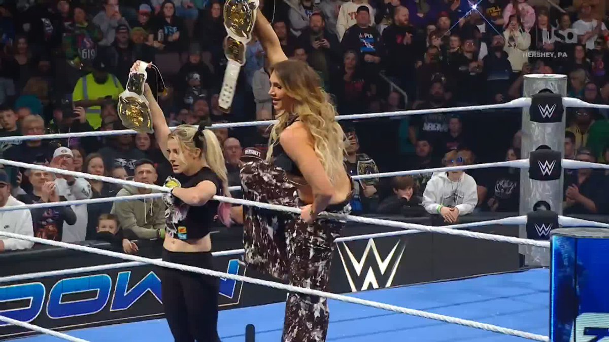 CELEBRATION OVER! Lexi (Kaufman) Cabrera and Charlotte Flair are after gold! 😤