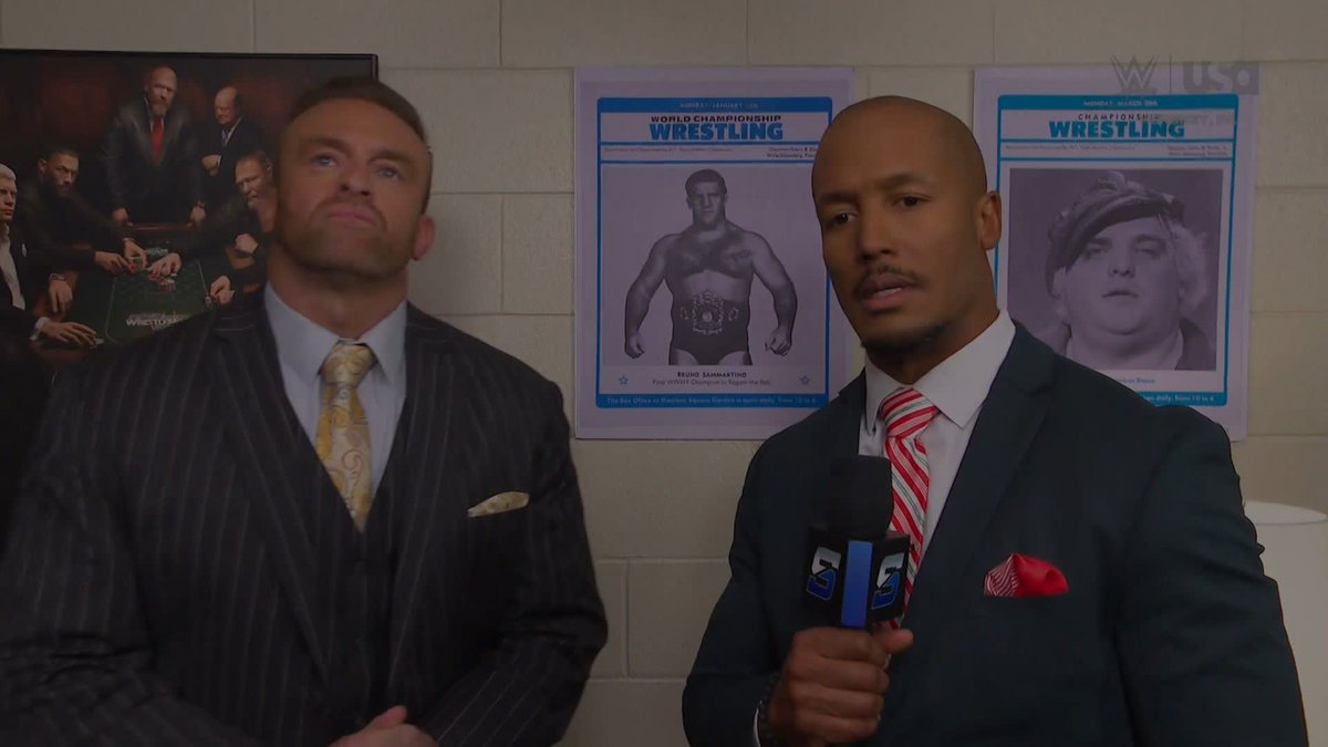 .The Miz, can't you see Nick Aldis has more important matters to tend to? 🤨 Ron Killings