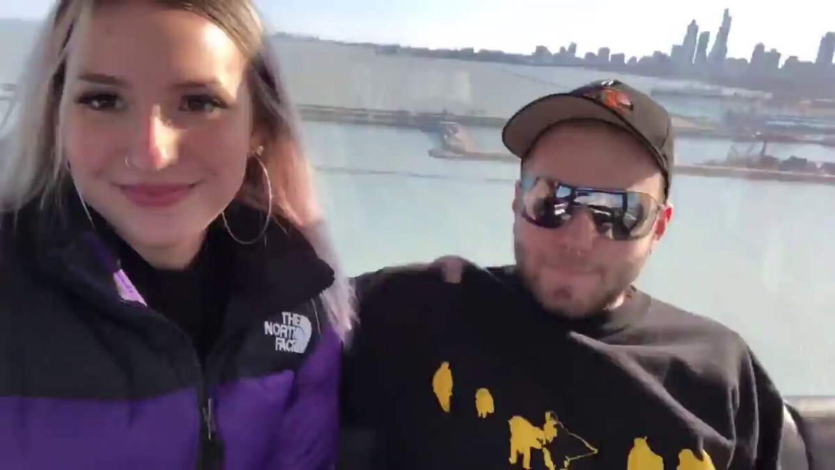 On vacation in Chicago 🥰 #Blowjob #FerrisWheel #Cum #Swallow #Facial #Risky #PublicSex #Blonde