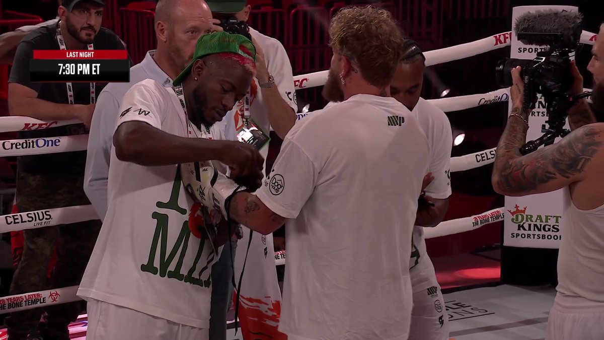 Jake Paul's breathing work in the ring the night ahead of his fight against Anthony Joshua 😤 #JakeJoshua is LIVE now ONLY on Netflix!