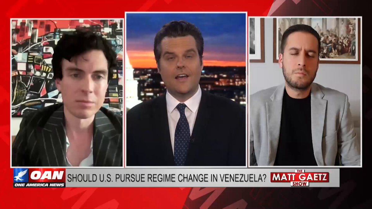 “Does the United States have to let China take away everything in [Latin America]? I mean it’s ridiculous! … I described to you, at the beginning of this debate, all the minerals, all the oil, everything that we have in Venezuela. So how can anybody think that it’s not in the best interests of the United States to overthrow Maduro?” Debating American Conservative Executive Director Curt Mills, Latin America policy expert Emmanuel Rincón describes how Venezuela’s immensely valuable natural resource reserves and openness to China could make removing Maduro a U.S. national security interest. Watch The Matt Gaetz Show Here: