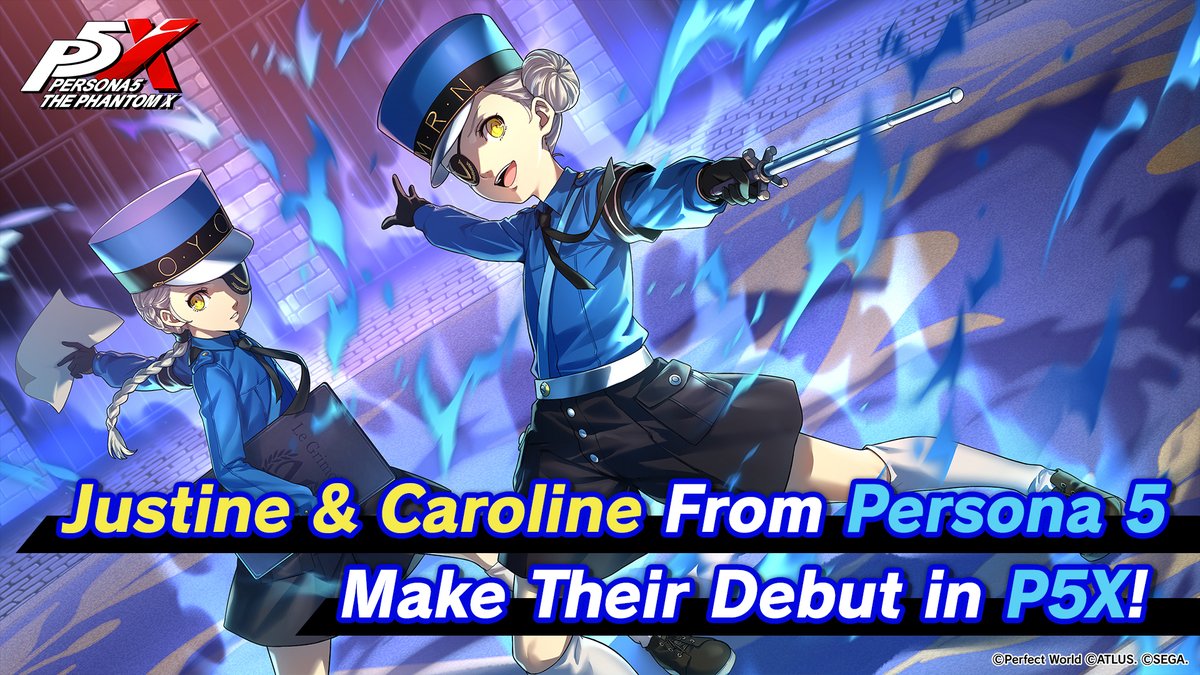 New special teaser trailer! Coming soon to P5X! ⛓️Justine &amp; Caroline (VA: #AkiToyosaki) For the first time in the P5 series, you can have the Twin Wardens in your party and fight alongside them! A new video comes out tomorrow, too! Don't miss it! #P5XEN #P5R #Justine_Caroline