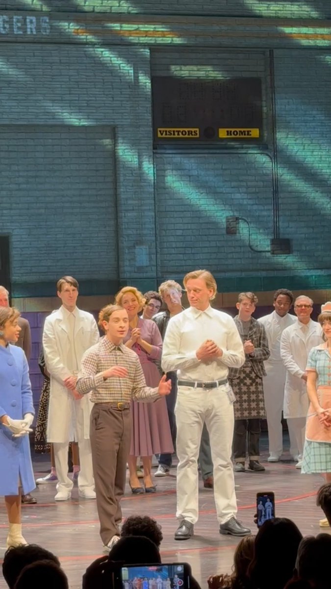 An emotional Jamie Campbell Bower takes a bow after making a surprise appearance to reprise his role as Henry Creel/Vecna in ‘Stranger Things: The First Shadow’ on Broadway tonight